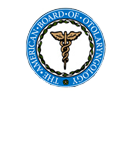 Board certified - American board of otolaryngology logo